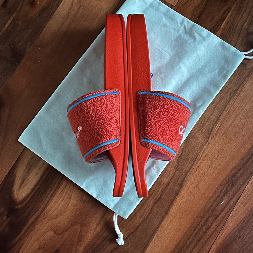 Off-White Towel Embroidery slide sandals, NEW size 40 - Picture 5 of 13